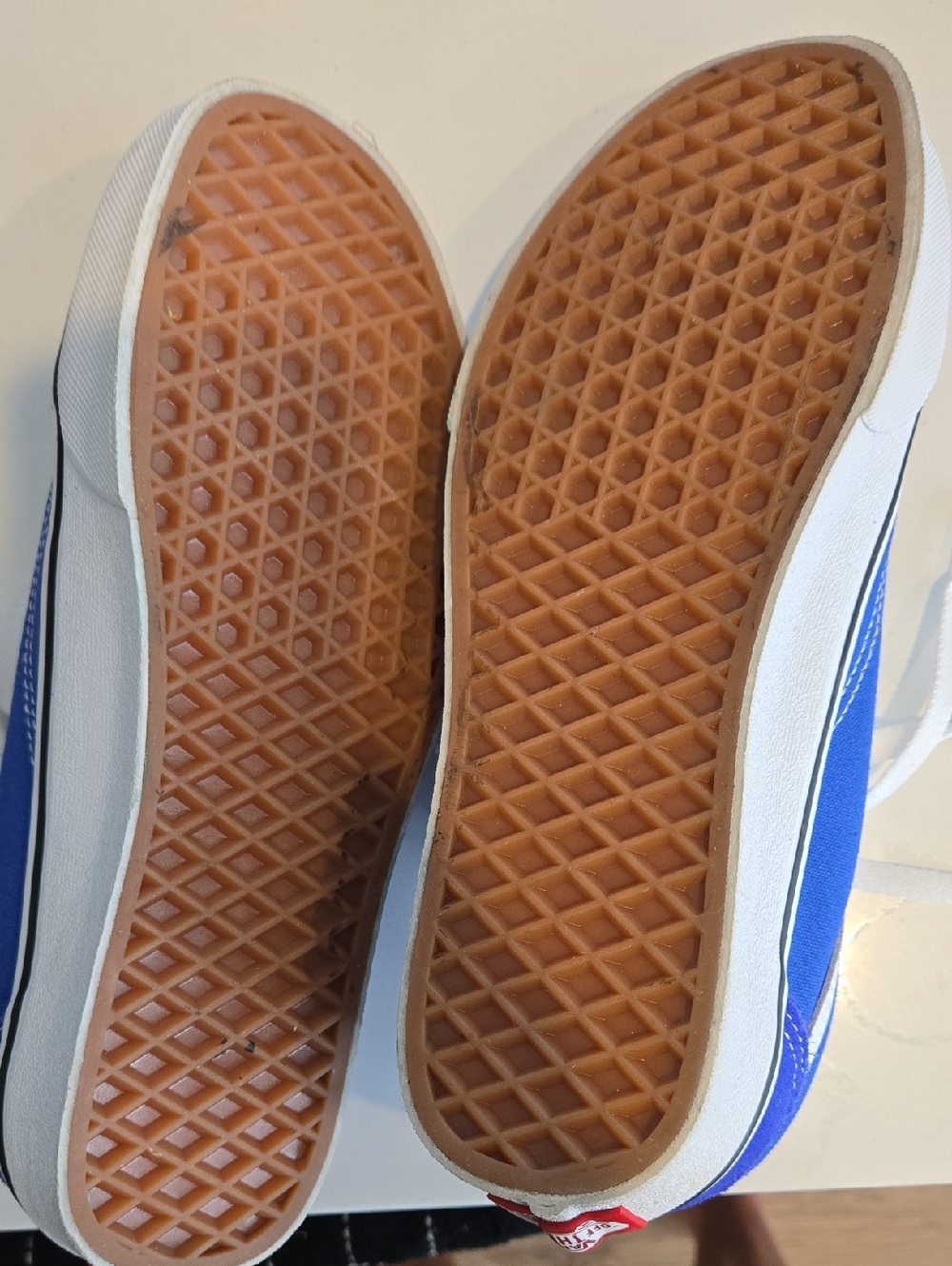 Vans Royal Blue Low-Top Sneakers with White Stripe Mens 7, Womens 8.5 - Picture 3 of 4
